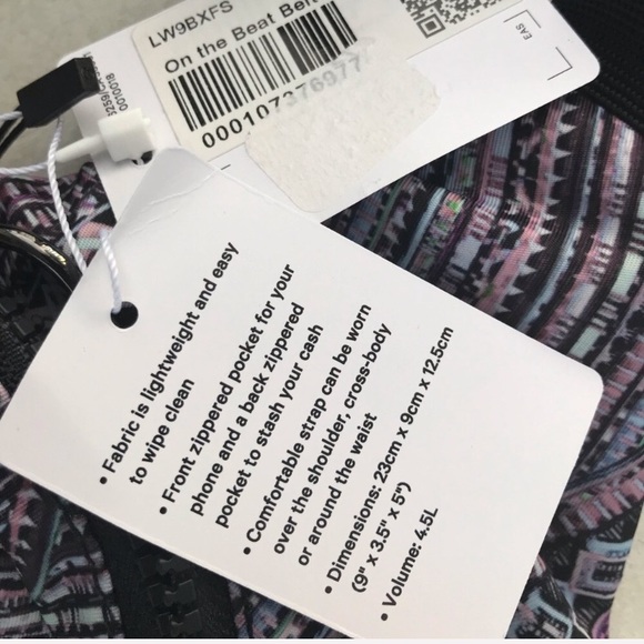 Lululemon the beat belt bag fanny pack tribal - Picture 3 of 3